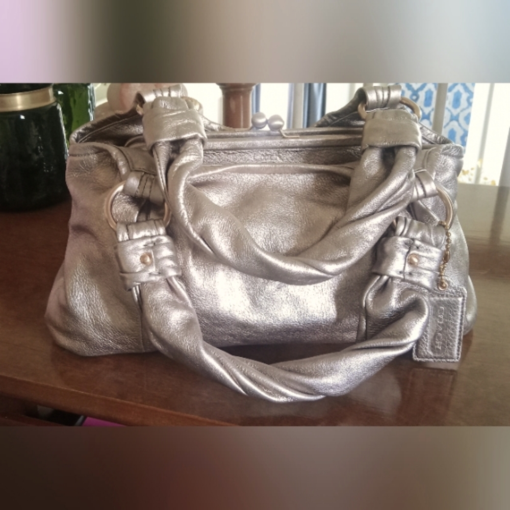 Chic Silver Women's Satchel
